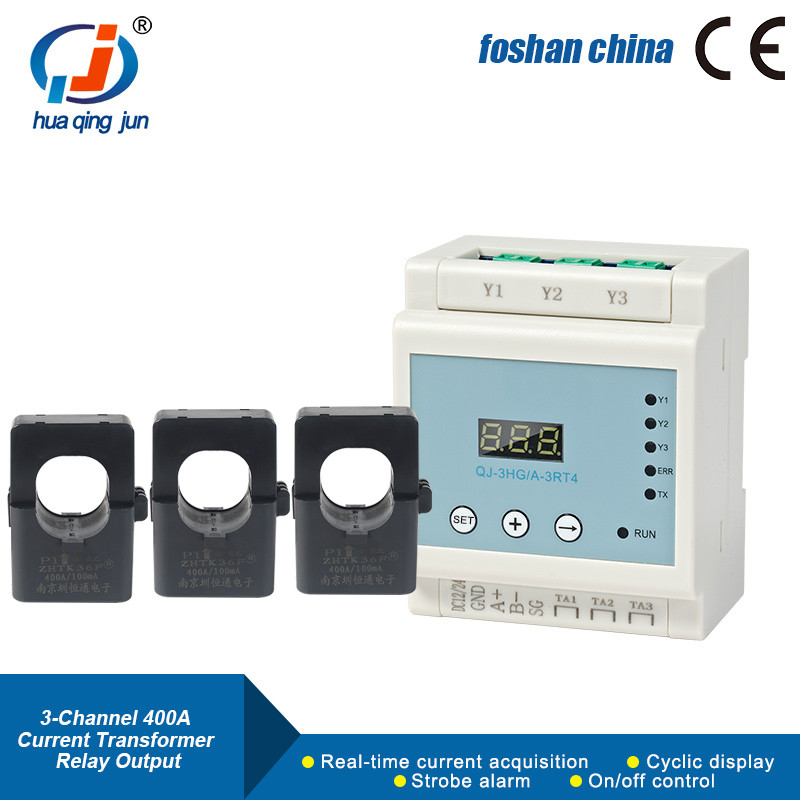 CHINGJUN 3-CHANNEL AC CURRENT DETECTION PROTECTION MODULE CURRENT TRANSFORMERS 400A RELAY OUTPUT