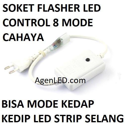 new FLASHER LED STRIP SELANG 5050 SMD 2 JALUR PIN Soket Lampu Kontroler FL