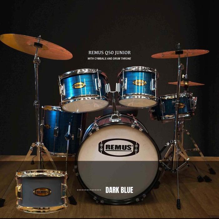 Drum Akustik Remus Junior Remus Q50 / Remus Q-50 Junior with Cymbal Original