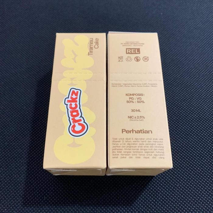 UA CRACKZ TIRAMISU CAKE 30ML 25MG SALTNIC BY TETRA x VON