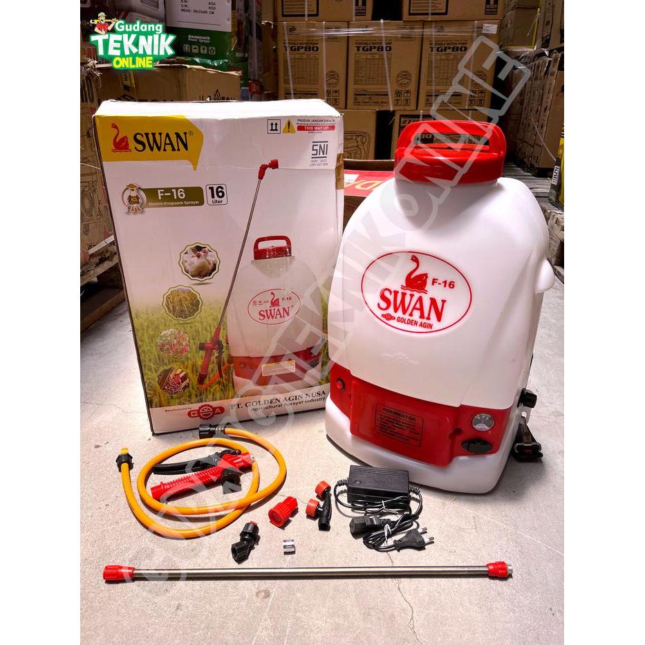 Sprayer Hama Elektrik Swan F 16 / Alat Semprot Hama Elektrik Swan F16 Mesin Semprotan Obat Hama