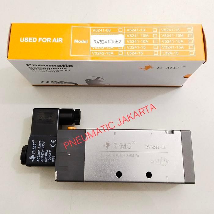 Solenoid Valve Rv5241-15 E2 E4 Ac220V / Dc24V Emc Pneumatic