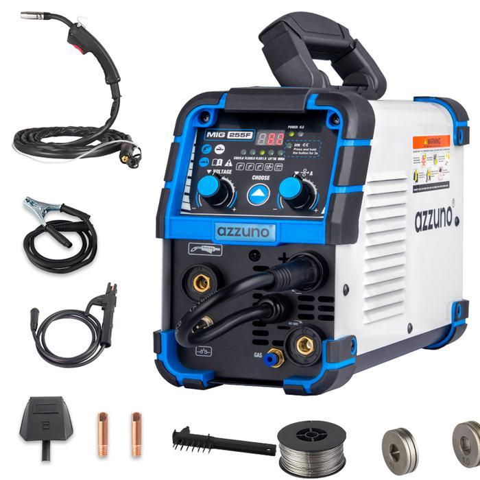 Azzvn0 mesin las co2 tanpa gas 4 in 1 welding machine inverter las argon mesin las listrik mig tig