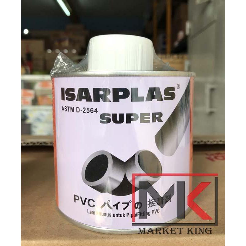 Premium Lem Pipa Isarplas Kuas 400 Gr Isarplas Kaleng Original