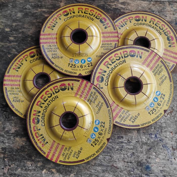 {COD} Mata gerinda poles Nipon Resibon 5" x 6mm