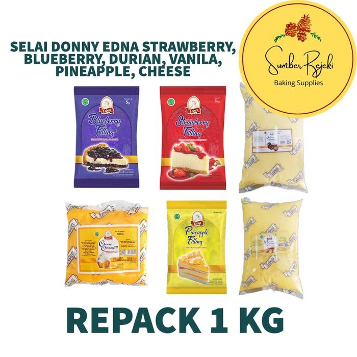 i5z3 Selai Edna Rasa Strawberry Dan Blueberry 1 Kg