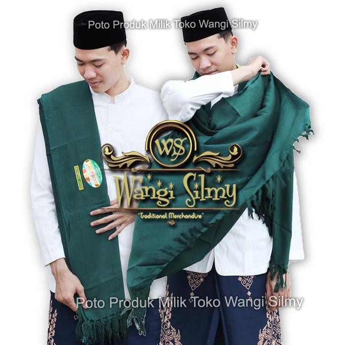 ORIGINAL Sorban Rida Hijau Tua Polos Panjang Rida Solo Rayon Surban Habib Haji RIDA/SORBAN SOLO