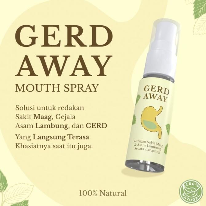 Gerd Away Spray Obat Herbal Lambung Sakit Maag Mouth Spray
