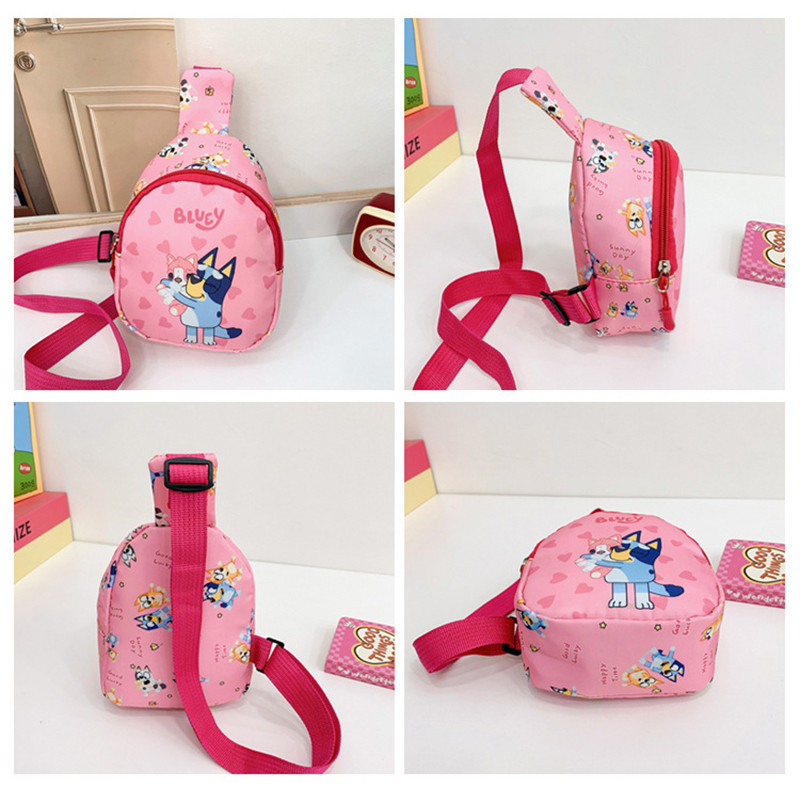 Bluey Bingo Anime Backpack Cute Cartoon Kindergarten A Shoulder Bag Messenger Bag Children Birthday