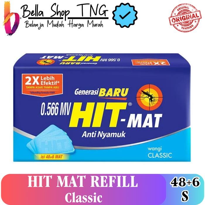 HIT Mat Classic Obat Nyamuk Elektrik 48 + 6 Sheets