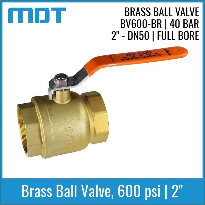 Do- MDT BV600-BR 2, Ball Valve, Brass, Full Bore