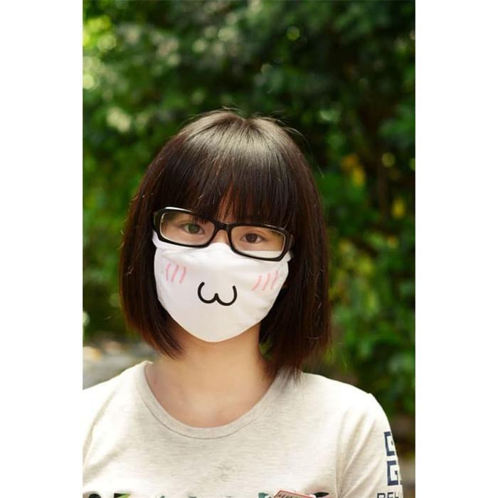 masker emoticon japan mask anime ekspresi kartun lucu kaomoji