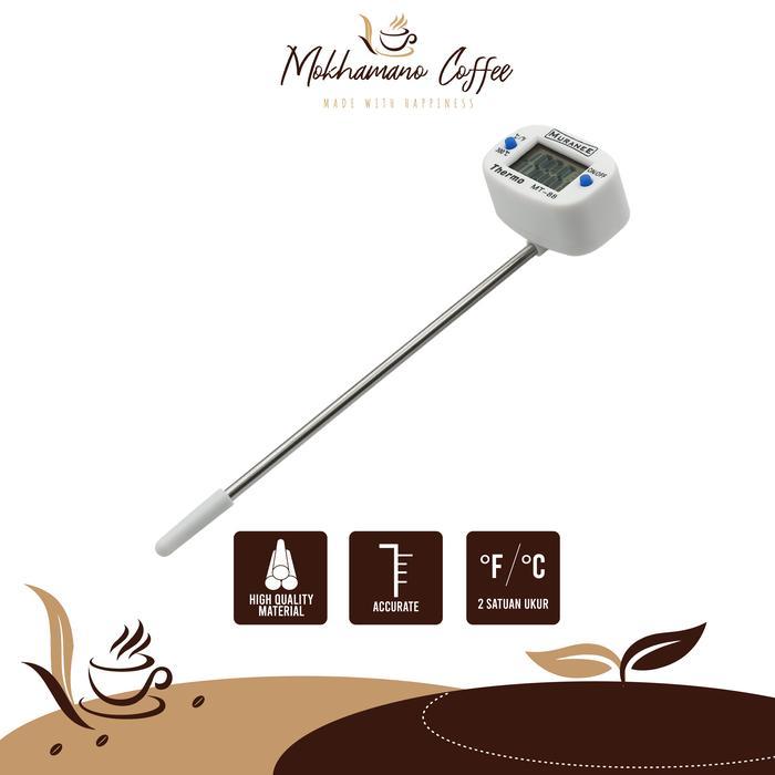 Muranee Termometer Kopi Kettle Coffee Digital Thermometer Mt-88
