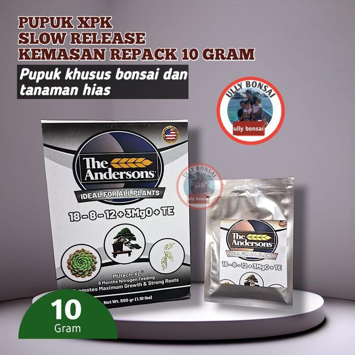 Pupuk Anderson Slow Release Untuk Bonsai Dan Tanaman Repack 10 Gram