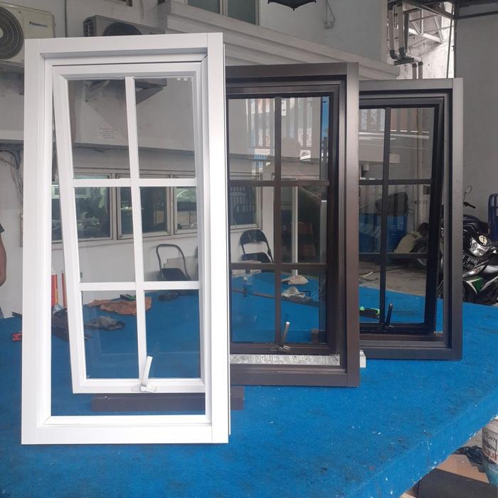 Ornamen Jendela Casement Aluminium 50X100 Jungkit - Ornament Vintage