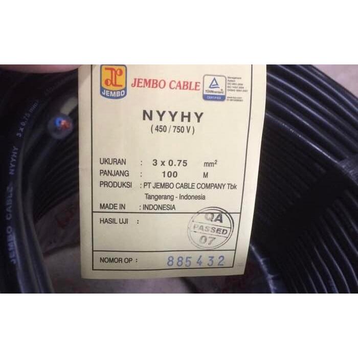 Kabel Jembo Nyyhy 3X0.75 3X0,75 3 X 0,75 3 X 0.75 Jembo 100M 100 Meter