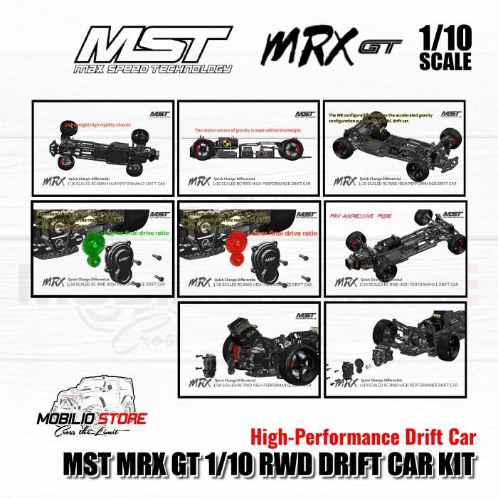 Mst Mrx Gt 1/10 Scale Rwd Drift Car Kit #532203Bk Rc Drifting