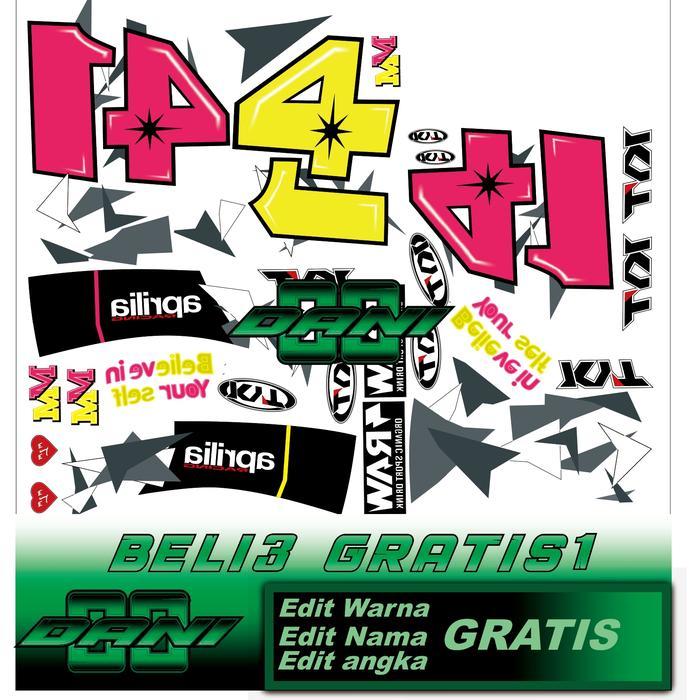 TERMURAH water decal helm KYT espargaro READY STOCK