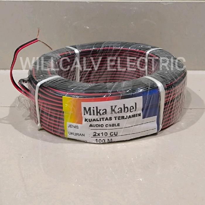 1 Roll Kabel Serabut Nyz 2X10 100 Meter / Kabel Nyz Serabut 2X10 100 Meter Bisa Di Solder
