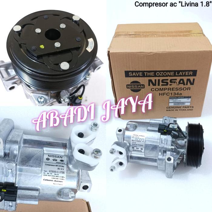 Baru Compresor Kompresor Ac Mobil Nissan Livina 1.8 1800Cc Original Ori Berkualitas