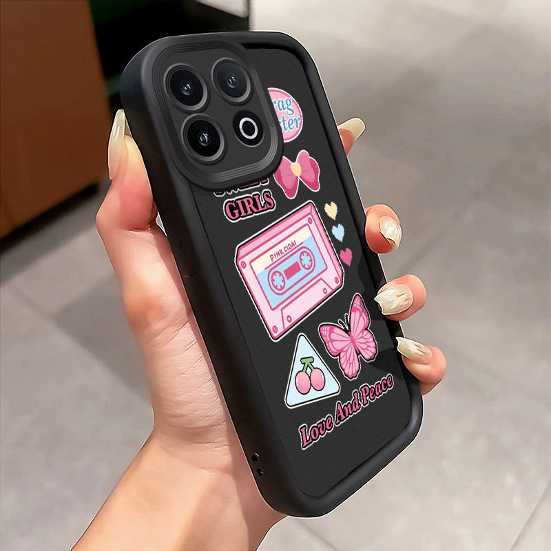 Casing Hp Untuk IQOO 13 5G Case Pita magnetik Kaset kartun manis Softcase Fall Prevention Kesing lun