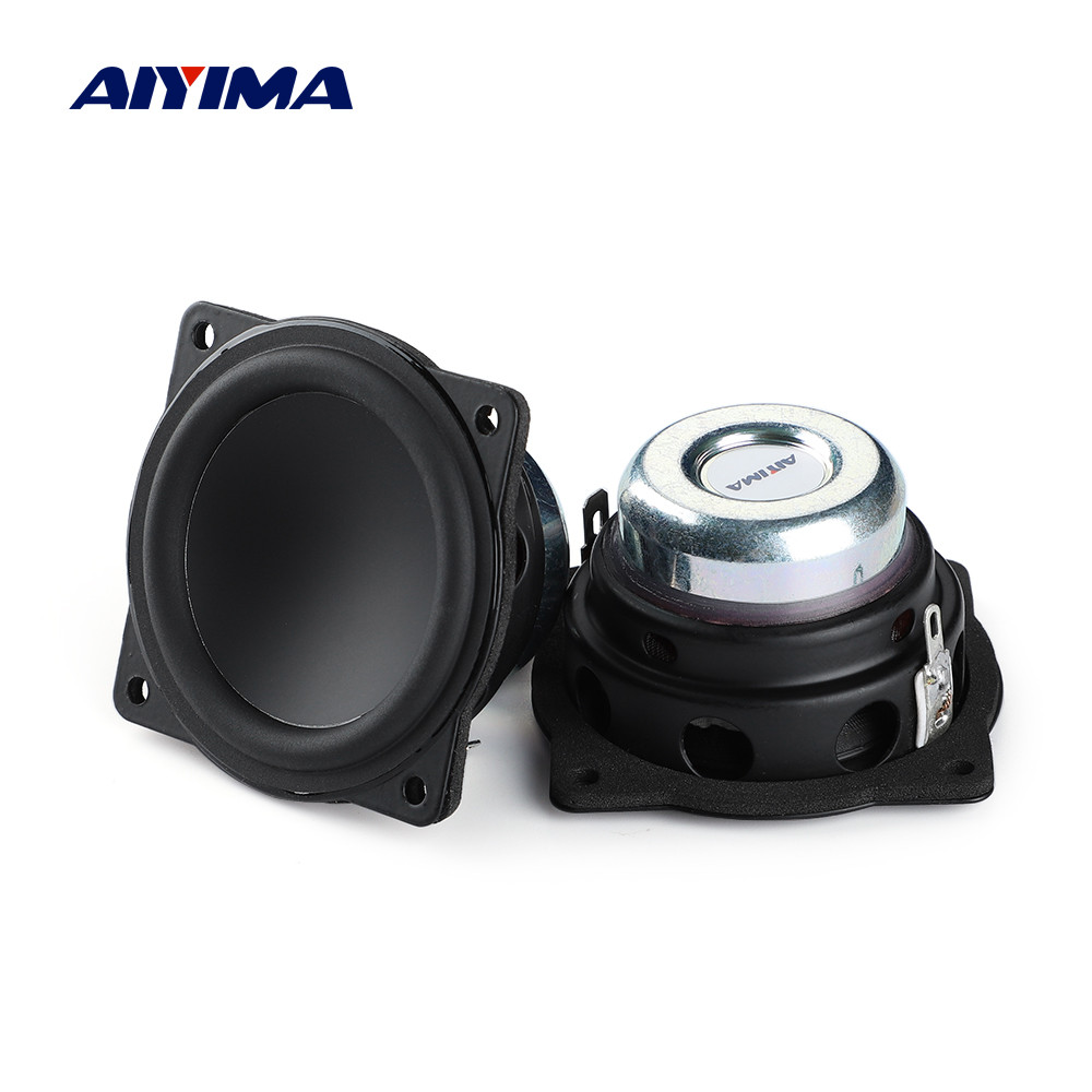 Aiyima 2Pcs 2 Inch Audio Portable Speakers 4Ohm 20W Full Range Speaker Diy Home Theater