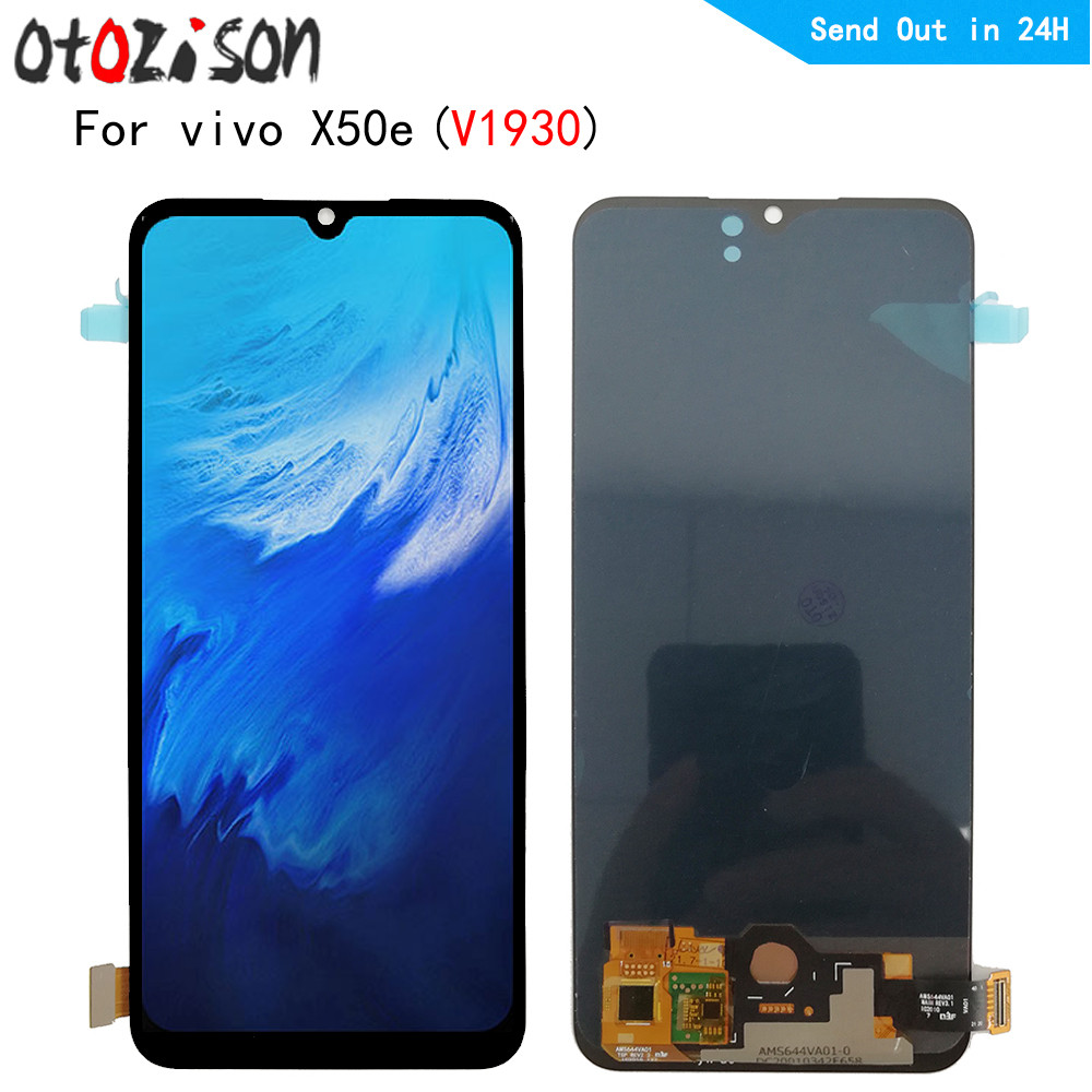 For Vivo X50E Lcd 6.44" Amoled Lcds For Vivo X50E V1930 Lcd Display Touch Panel Screen Sensor