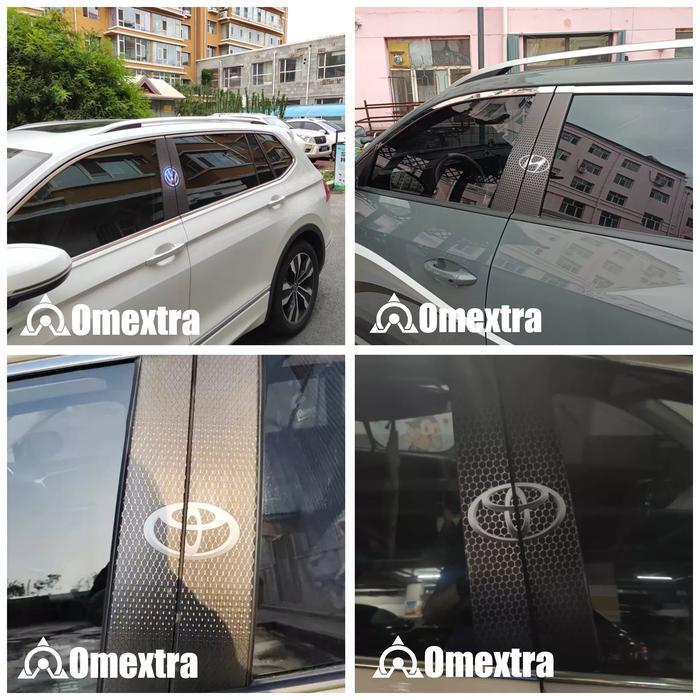 fgq6- Omextra Pet Stiker Pelindung Pilar Pintu Mobil Sticker Pilar Mobil Tahan Jemur Tahan