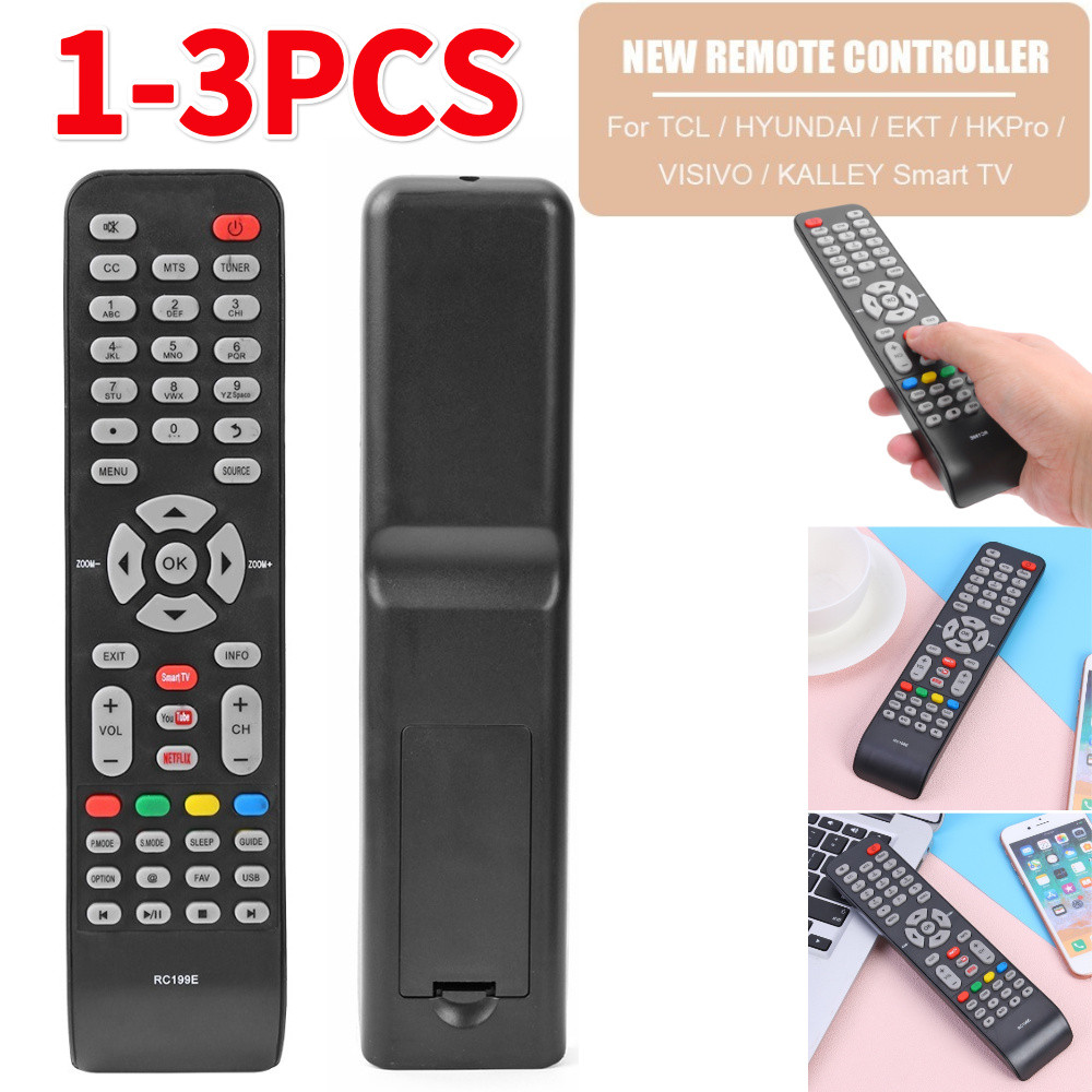 06-519W49-C005X Remote Control For Tcl/Hyundai/Ekt/Hkpro/Visivo/Kalley Smart Tv Portable Remote