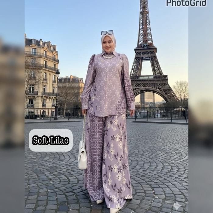 olfc- Queenasyari - Fiona Set Kulot ( Tanpa Hijab ) Setelan Muslim Daily Wanita Dewasa