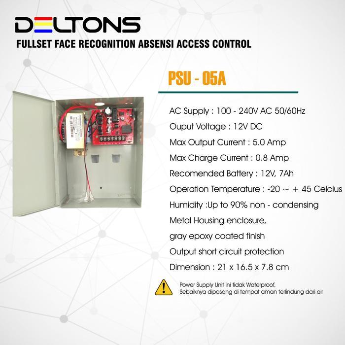 READY Fullset Smart Face Recognition Deltons Access Control Door EM Lock