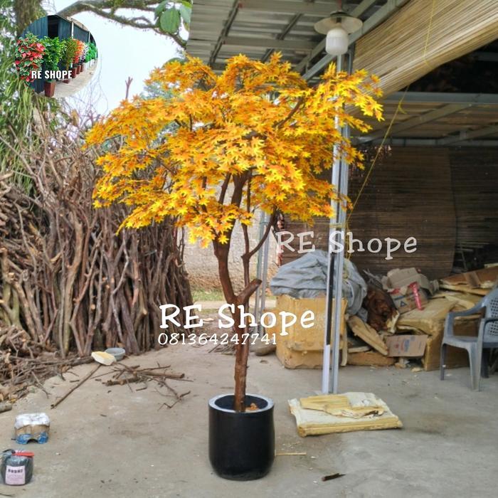 POHON BESAR ARTIFICIAL - POHON MAPLE DEKORASI - BUNGA HIAS PLASTIK