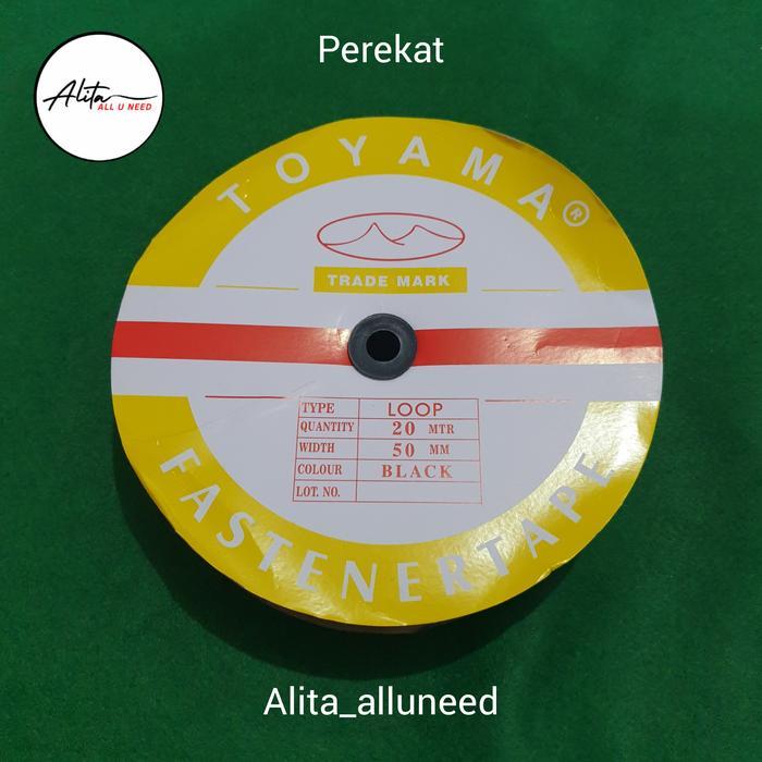 Perekat Velcro 5 cm Hitam dan 10 cm untuk Kain