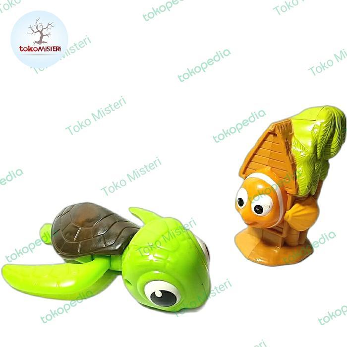 REDAY Terlaris Finding Nemo Fish Home House Turtle Kura Penyu Tortoise Mcd Meal Toys Promo Murah