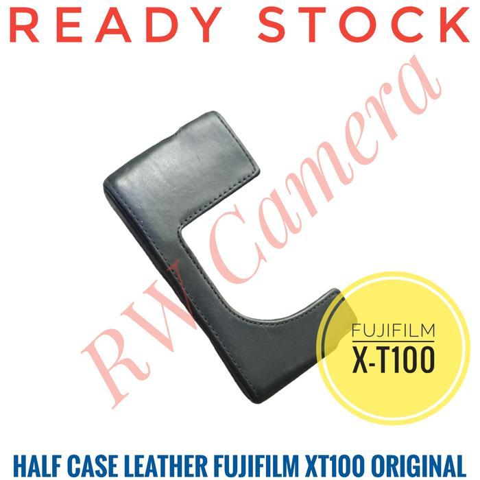 HALF CASE FUJIFILM X-T100 BEKAS FUJI XT100 LEATHER SARUNG BAG KULIT