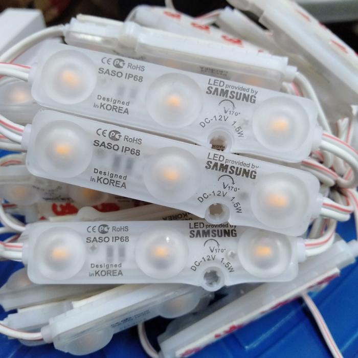 CUCI GUDANG LED MODULE SAMSUNG WARNA KUNING 12V