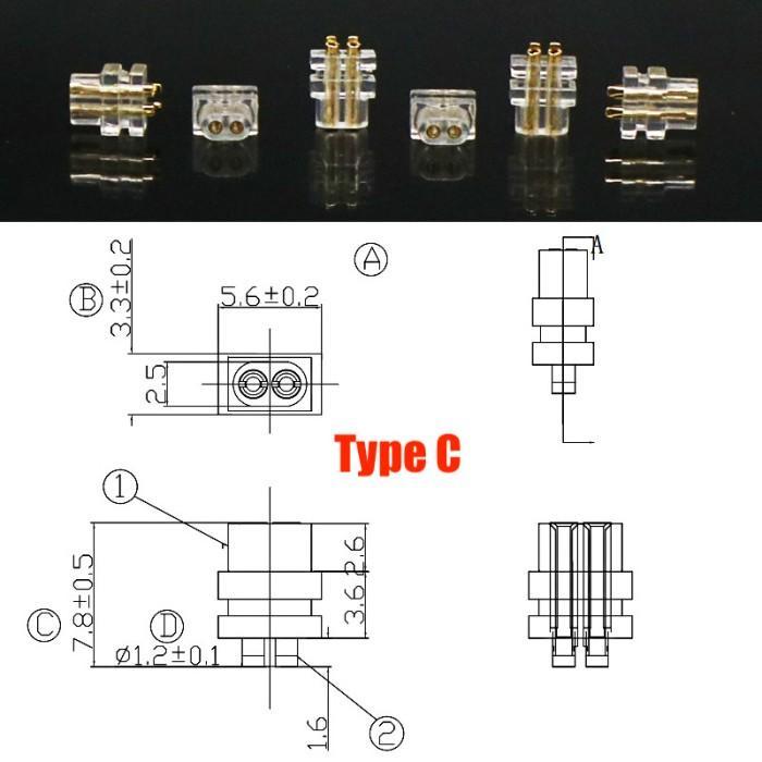 Terbaru Spareparet Earphone 2 Pin 0.78Mm Female Pin