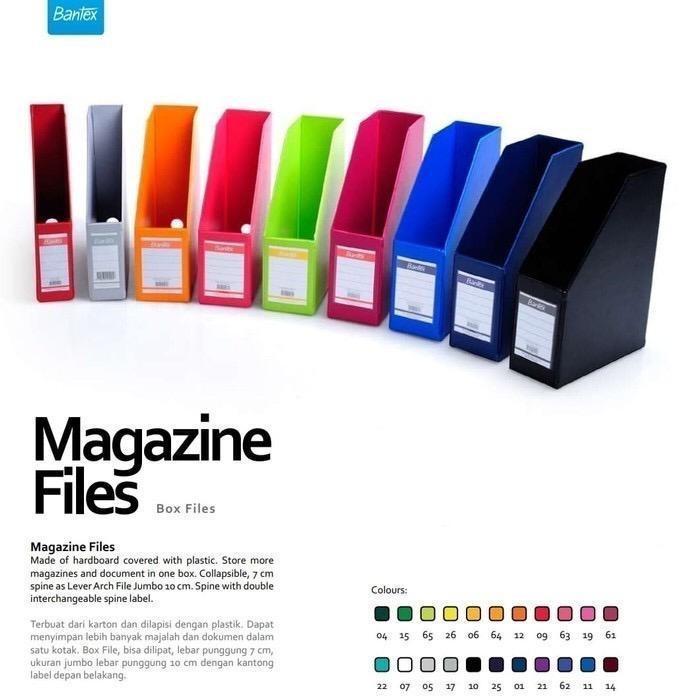 Box File Plastik / Magazine Files Ukuran A4 Merk Bantex 4012