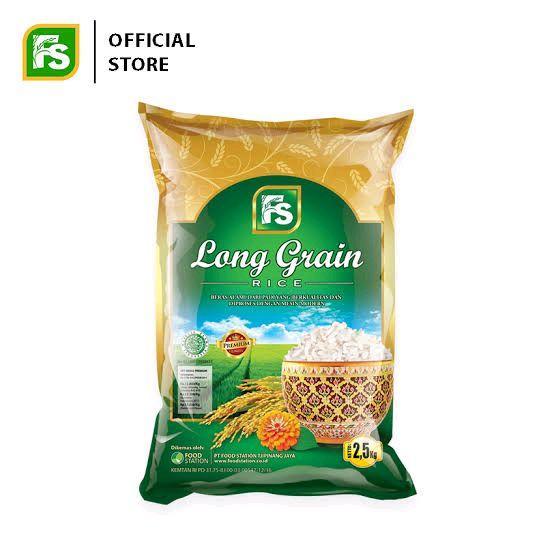 Fs Beras Long Grain 25 Kg Beras Alami