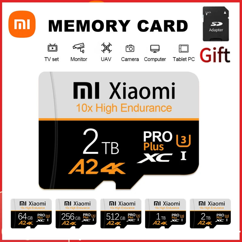 Xiaomi Original 2TB Micro SD Card Class10 High Speed Micro SD 1TB TF