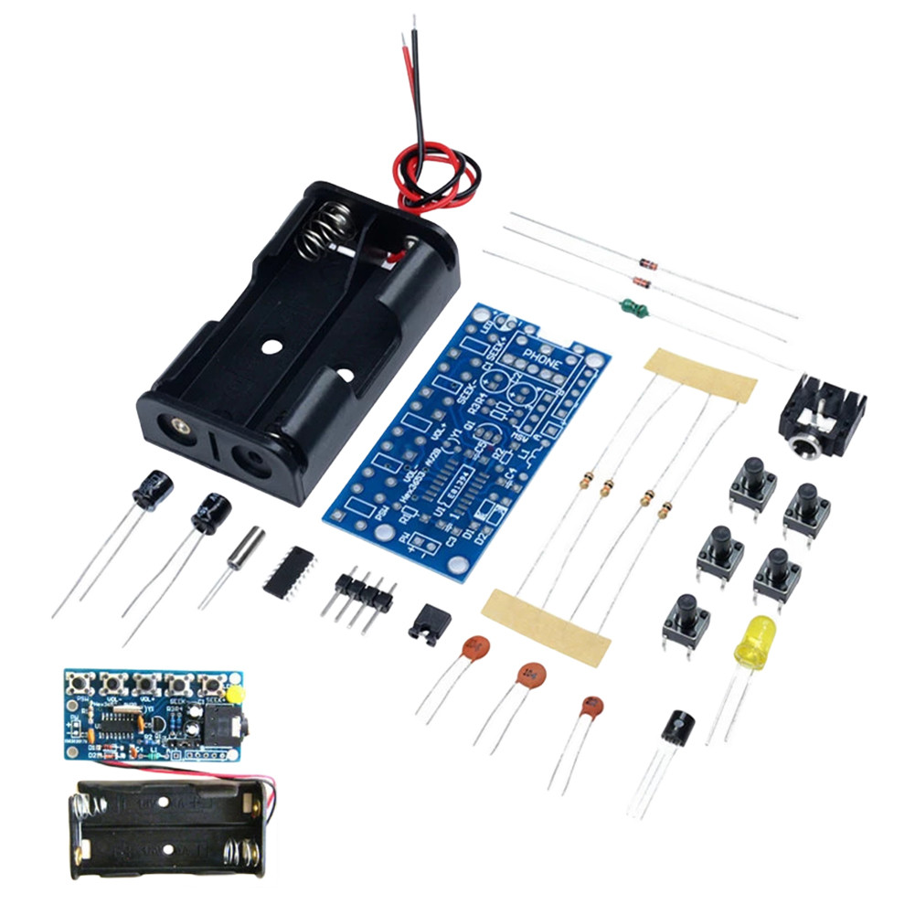 Wireless Stereo FM Radio Receiver Module DIY Electronic Kits 76MHz-108MHz FM DIY Electronic Kits