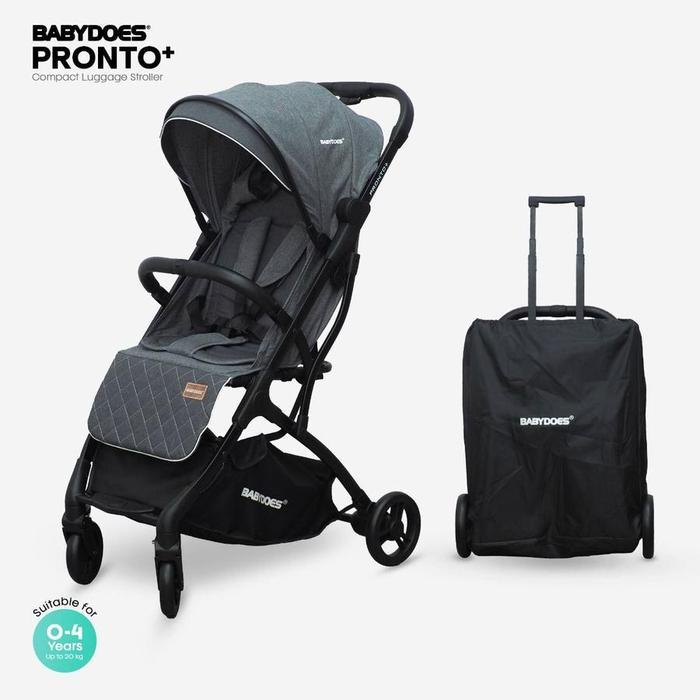 Baru Babydoes Pronto+ Stroller Bayi Compact Luggage Kereta Dorong Koper Kursi Roda Bayi Travel Cabin