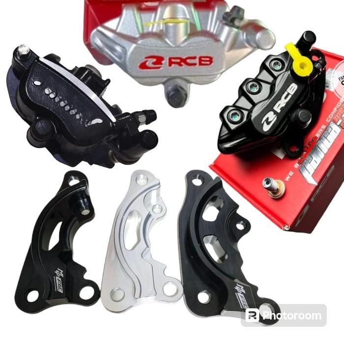 Baru Breket Kaliper Rcb Samurai Disc 220 260 Mio Smile Mio Soul Karbu Breket Disc Mio Disc 220Mm