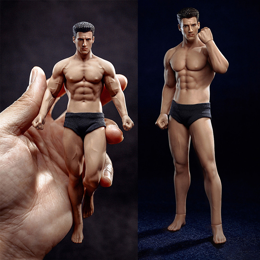 TBLeague 1/12 Super-Flexible Male Seamless Body Action Figure with Head Sculpt TM01A /TM02A Suntan