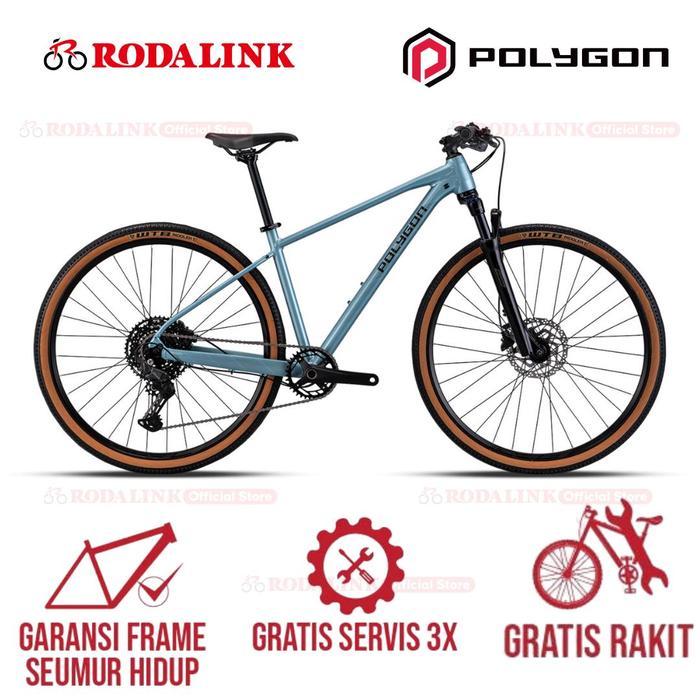 Polygon Sepeda Perkotaan Hybrid Heist 5 - Heist X5 | Sepeda Urban Hybrid Perkotaan - Blue, XL