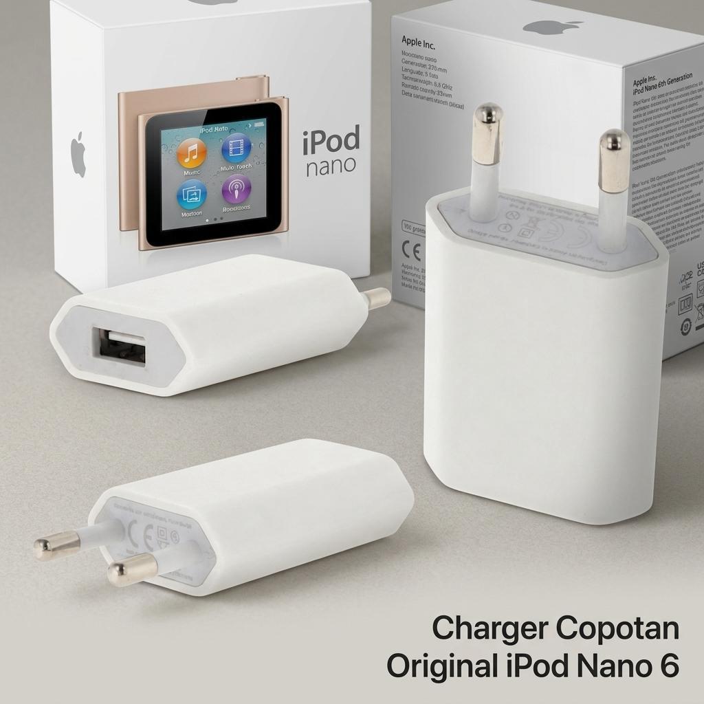 Batok Charger Apple A1400 Original Second Bekas 5V1A Kepala Cas Cocok Untuk iPod Nano 6 Standard Cha