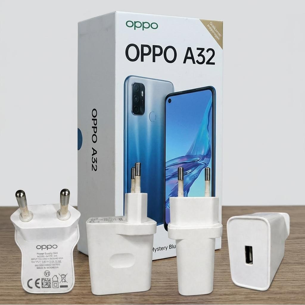 Batok Cas OPPO OP92CAED Ori Second Fast Charging 18W 9V 2A Cocok OPPO A32 Kepala Charger HP Penggant