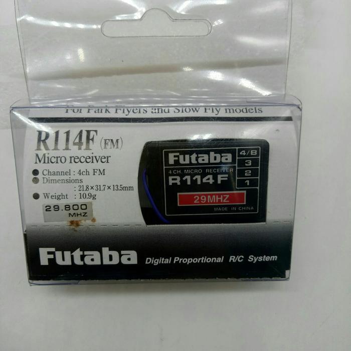 FUTABA R114F 4-CHANNEL MICRO FM RECEIVER 29MHZ
