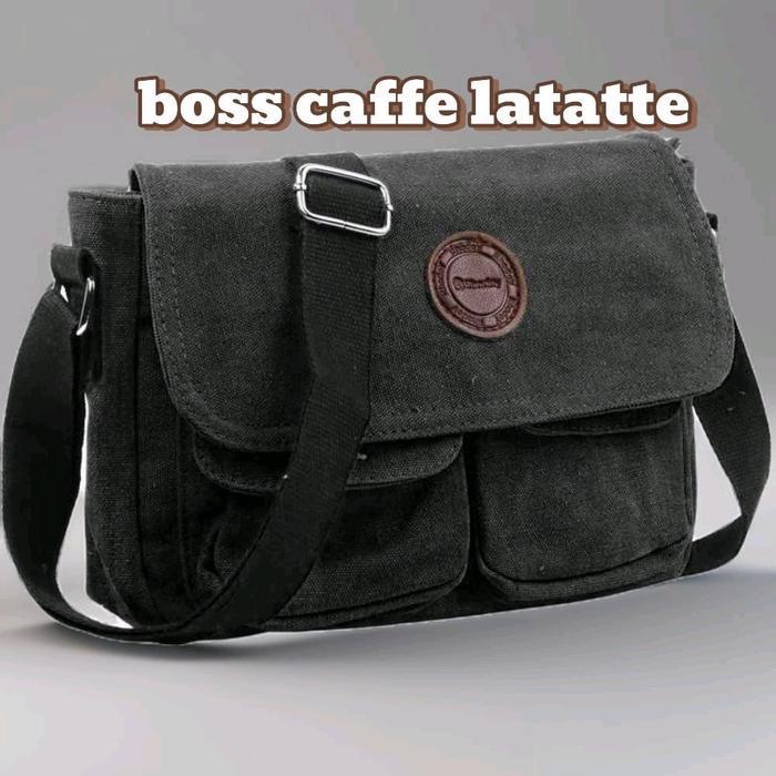 PROMO tas pria wanita..-BOSS CAffE LATTE- ..tas selempang distro READY