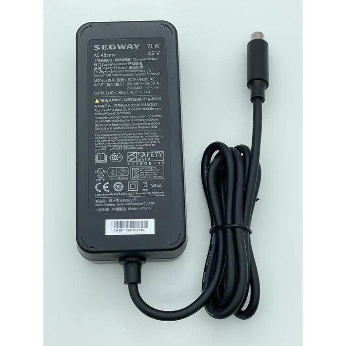 READY SEGWAY NINEBBOT CHARGER 42V 1.7A ORIGINAL XM GRAB WHEELS SCOOTER SCOOTER LISTRIK LIPAT PART